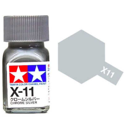 Tamiya 80011 Enamel X-11 Chrome Silver Gloss 10ml