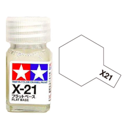 Tamiya 80021 Enamel X-21 Flat Base Medium 10ml