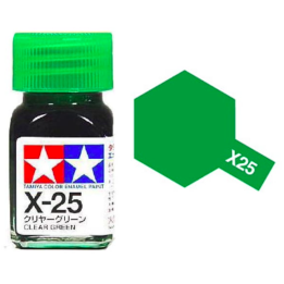 Tamiya 80025 Enamel X-25 Clear Green Gloss 10ml