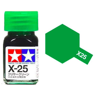 Tamiya 80025 Enamel X-25 Clear Green Gloss 10ml