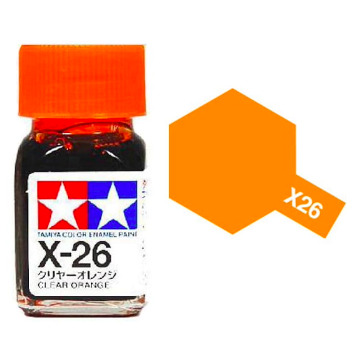 Tamiya 80026 Enamel X-26 Clear Orange Gloss 10ml