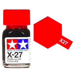 Tamiya 80027 Enamel X-27 Clear Red Gloss 10ml