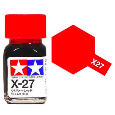 Tamiya 80027 Enamel X-27 Clear Red Gloss 10ml
