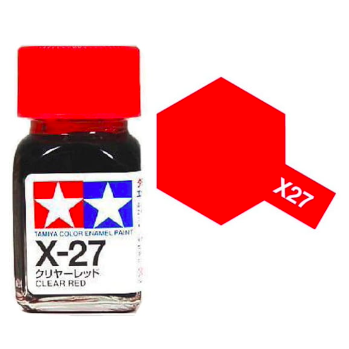 Tamiya 80027 Enamel X-27 Clear Red Gloss 10ml