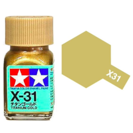 Tamiya 80031 Enamel X-31 Titanium Gold Gloss 10ml