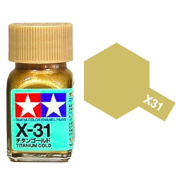 Tamiya 80031 Enamel X-31 Titanium Gold Gloss 10ml