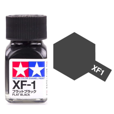 Tamiya 80301 Enamel XF-1 Flat Black Matt 10ml