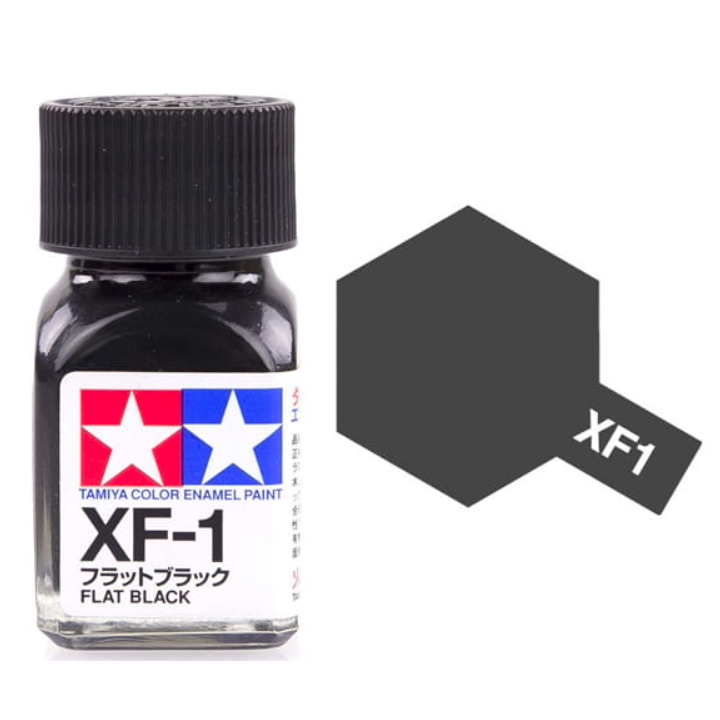 Tamiya 80301 Enamel XF-1 Flat Black Matt 10ml