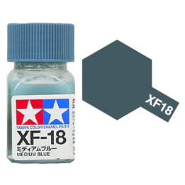Tamiya 80318 Enamel XF-18 Medium Blue Matt 10ml