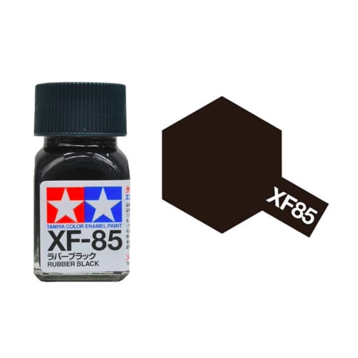 Tamiya 80385 Enamel XF-85 Rubber Black Matt 10ml
