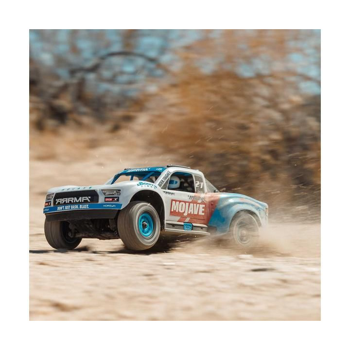 Arrma Mojave Grom 223S BLX 1:18 4WD Smart RTR modrá