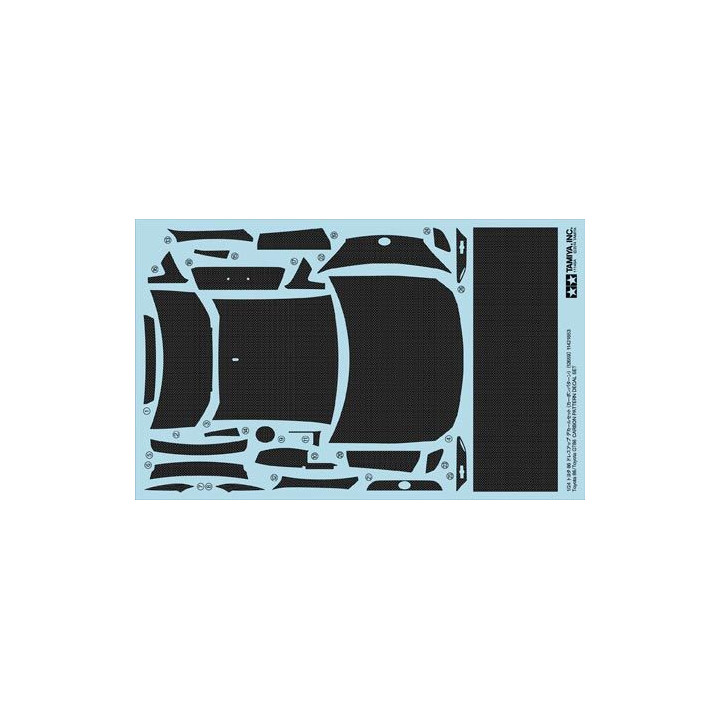 Tamiya 1/24 SCALE Toyota 86/Toyota GT86 CARBON PATTERN DECAL SET