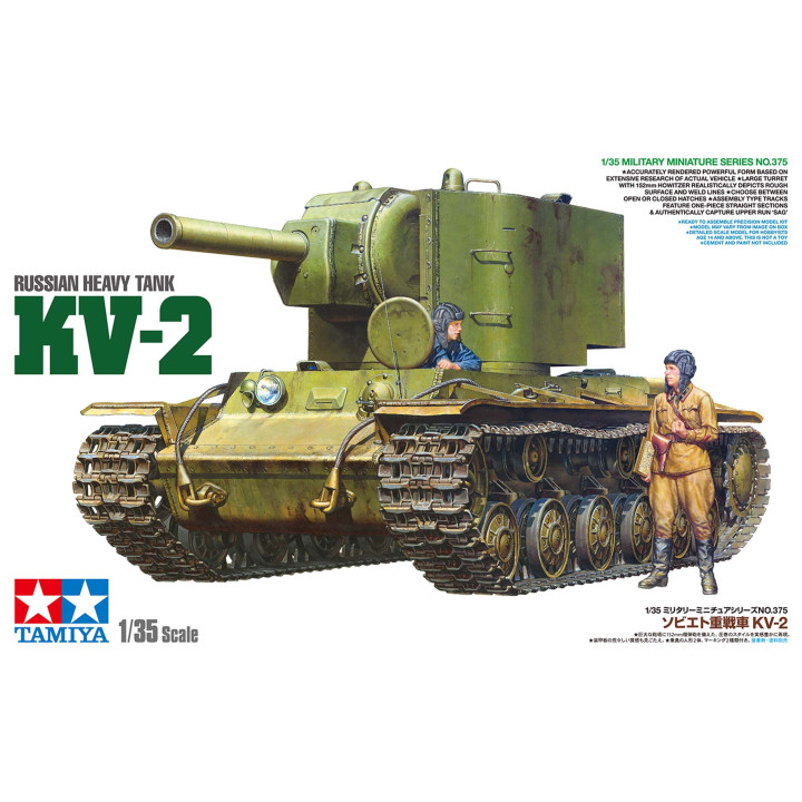 Tamiya 35375 KV-2 GIGANT Russian Heavy Tank 1:35