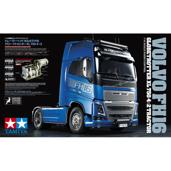 Tamiya 56375 RC Volvo FH16 XL 750 4x2