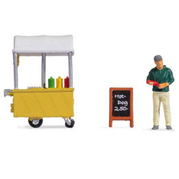 NOCH 16505 Drobné scény - Stánok s hotdogmi H0