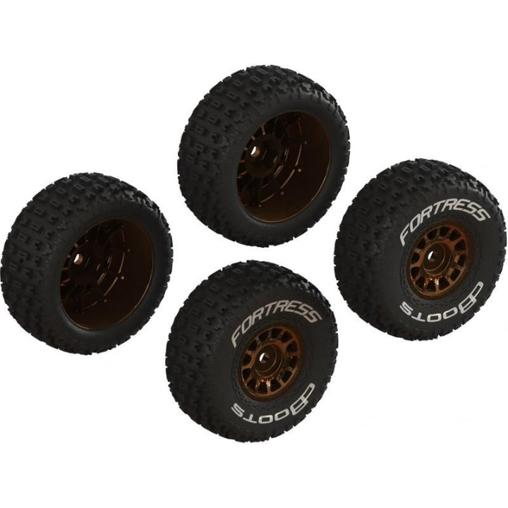 Arrma kolo s pneu dBoots Fortress, disk bronzový (4): Grom