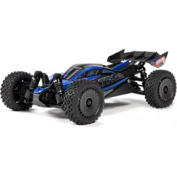 RC model auta Arrma Typhon Grom v měřítku 1:14, s náhonem 4WD, výkonným střídavým motorem a rychlostí až 56 km/h. Precizně zkonstruovaná malá zábavná buggy. Továrně instalované upgrady, stabilizace DSC. Včetně baterie 2S LiPo a USB nabíječe.