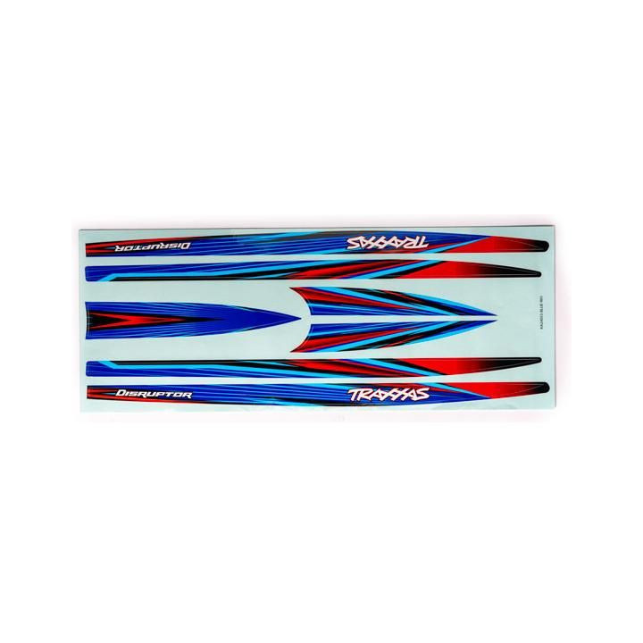 Traxxas samolepky trupu modré (pro Distruptor)