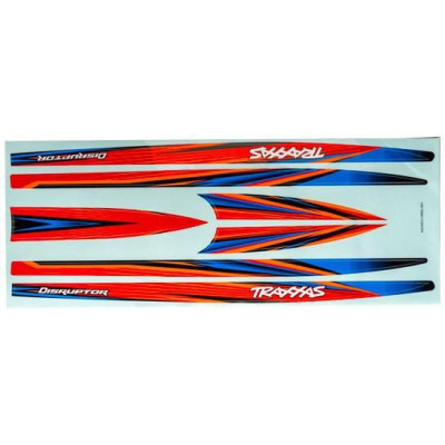 Traxxas samolepky trupu oranžová (pro Distruptor)