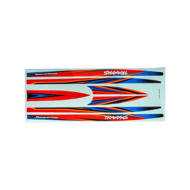 Traxxas samolepky trupu oranžová (pro Distruptor)