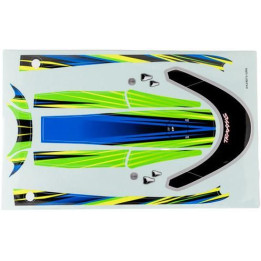 Traxxas samolepky paluby zelená (pro Distruptor)