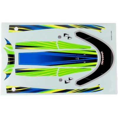 Traxxas samolepky paluby zelená (pro Distruptor)