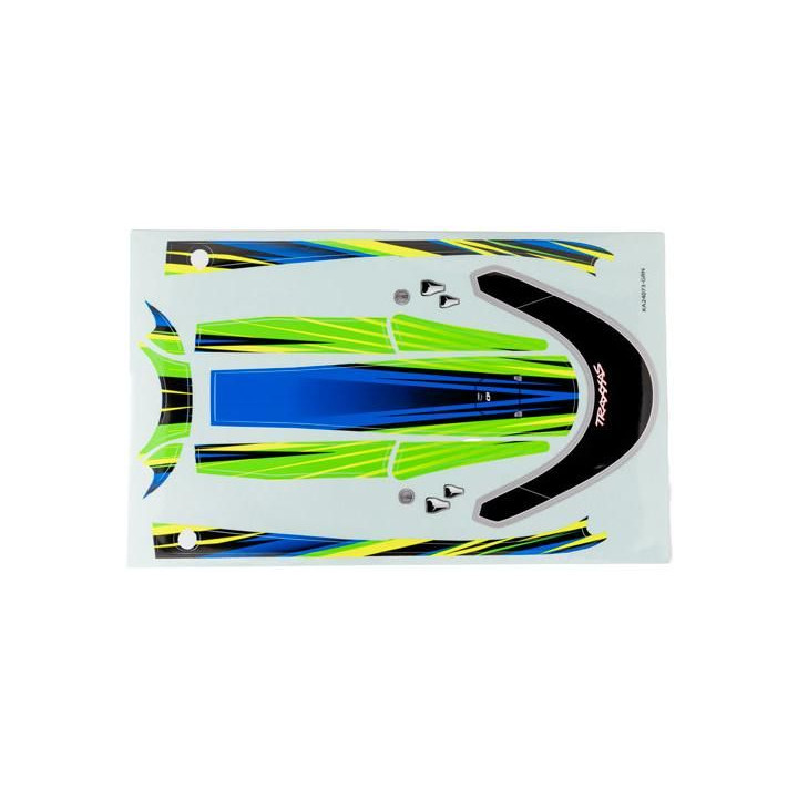 Traxxas samolepky paluby zelená (pro Distruptor)