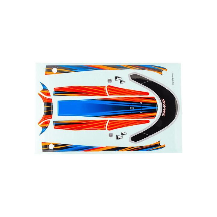 Traxxas samolepky paluby oranžová (pro Distruptor)