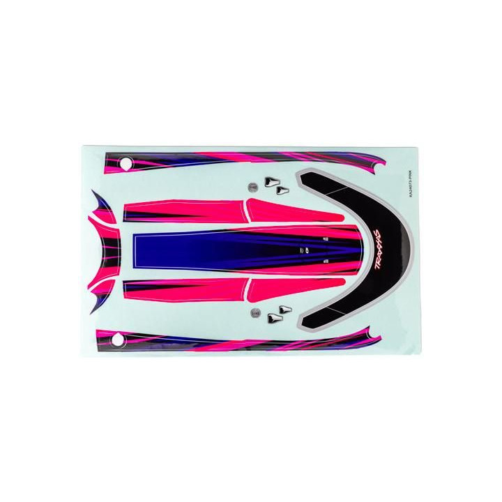 Traxxas samolepky paluby růžová (pro Distruptor)
