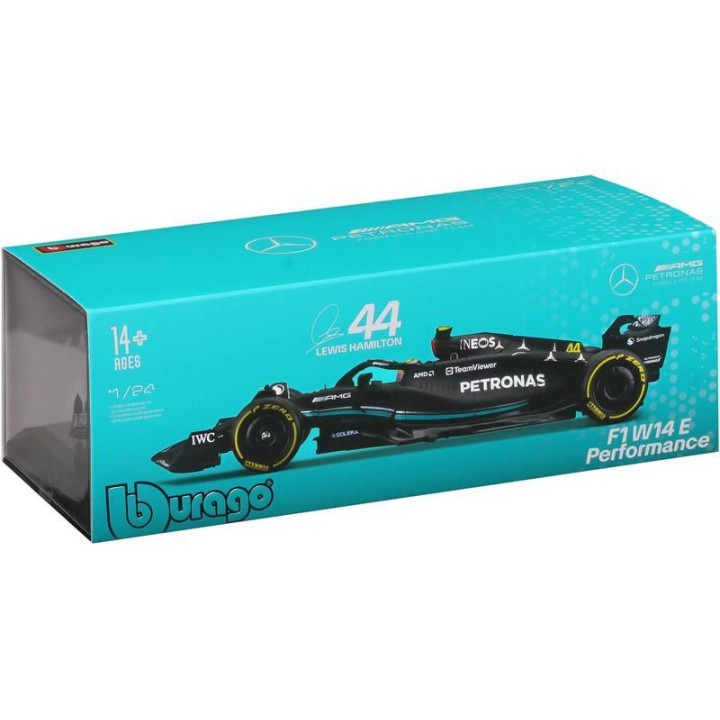 Bburago Mercedes-AMG Petronas W14 E 1:18 NO44 Hamilton