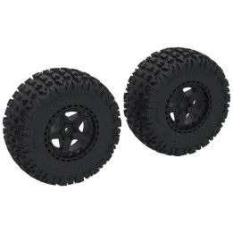 Arrma kolo s pneu Dboots Fortress SC, disk černý (2)