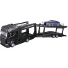 Bburago sada 18-31465 model tahače Scania 770S s přepravníkem aut a Lamborghini Urus v měřítku 1:43