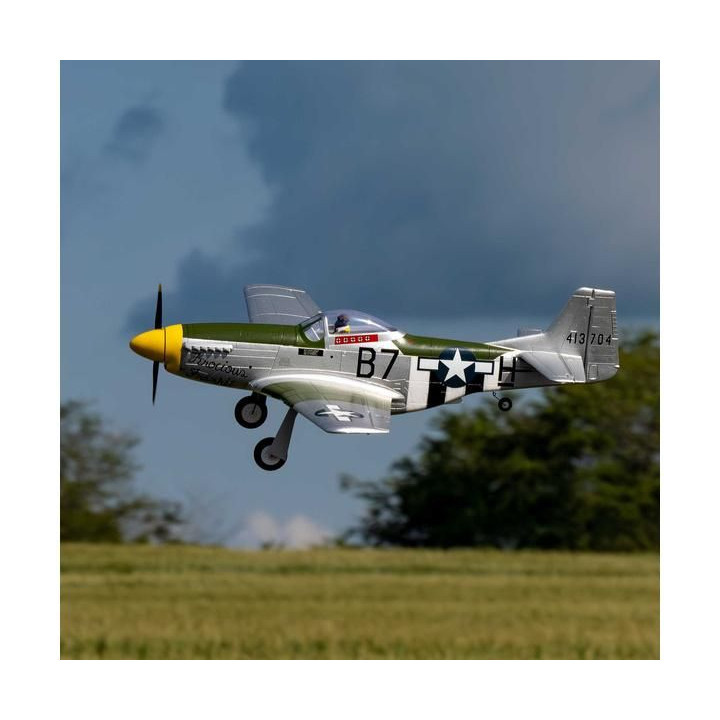 E-flite P-51D Mustang 1.0m AS3X+ SAFE Select BNF Basic