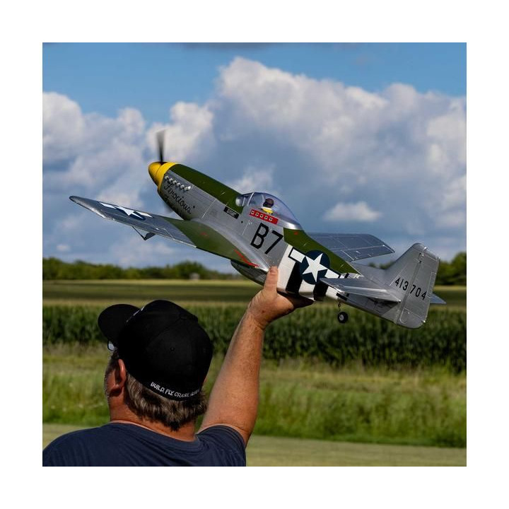 E-flite P-51D Mustang 1.0m AS3X+ SAFE Select BNF Basic