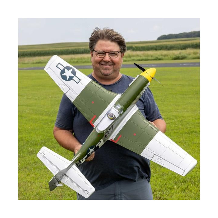 E-flite P-51D Mustang 1.0m AS3X+ SAFE Select BNF Basic