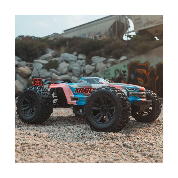 Arrma Kraton 6S V6 BLX 1:8 4WD RTR modrá/oranžová