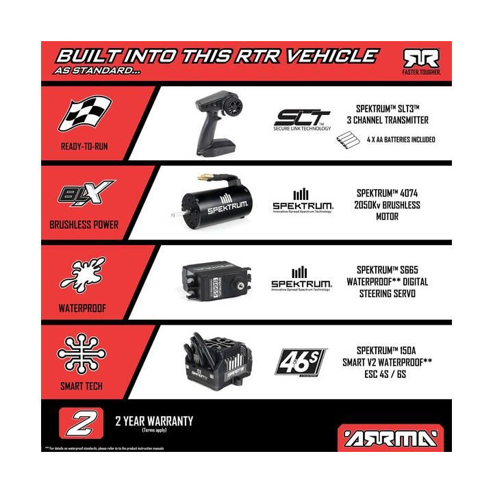 Arrma Notorious 6S V6 BLX 1:8 4WD RTR modrá