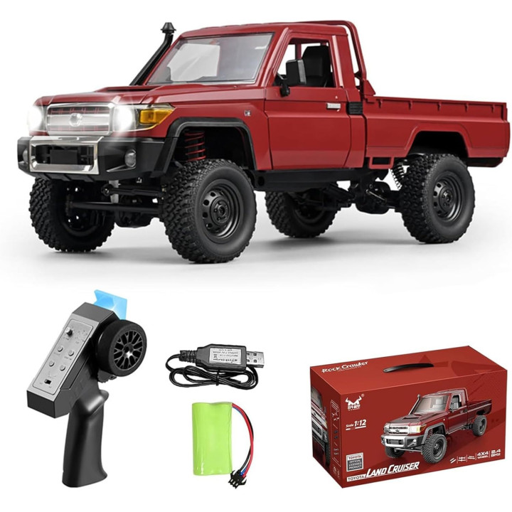 MN Model Toyota Land Cruiser LC79 1/12 Dark red