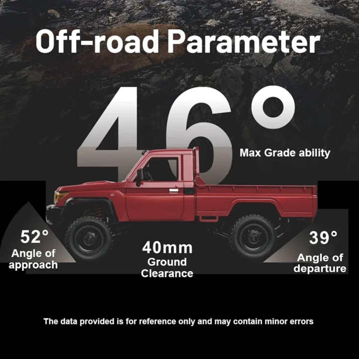 MN Model Toyota Land Cruiser LC79 1/12 Dark red