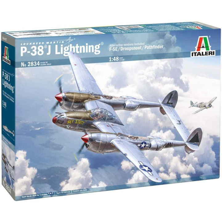 Model Kit letadlo 2834 - P-38J E.T.O. (1:48)