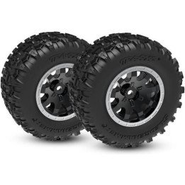 Traxxas kolo 2.1/2.6", disk černý, pneu Sledgehammer (přední) (2)
