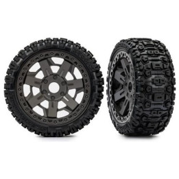 Traxxas kolo 3.0", disk šedý, pneu Sledgehammer (2)