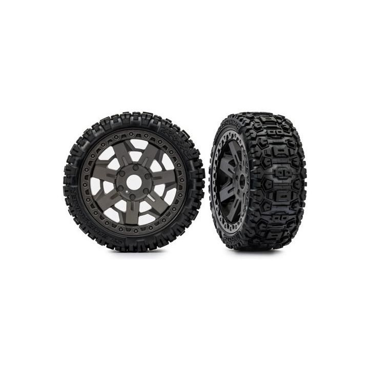 Traxxas kolo 3.0", disk šedý, pneu Sledgehammer (2)