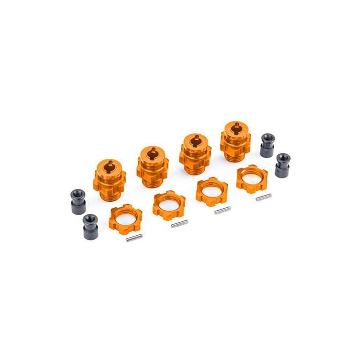 Traxxas náboj kola krátký hliníkový oranžový (pro NO9080)