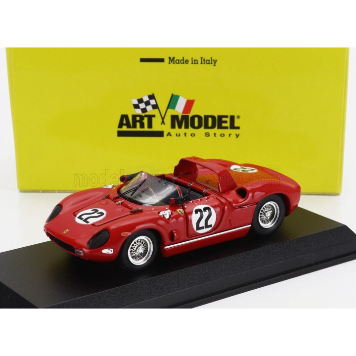 ART MODEL FERRARI 275P SPIDER ch.0820 TEAM SEFAC FERRARI N 22 WINNER 12h SEBRING 1964 MICHEAL PARKES - UMBERTO MAGLIOLI - RED 1/