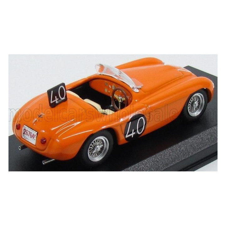 ART MODEL FERRARI 166MM BARCHETTA SPIDER N 40 SPA 1949 ROOSDORP - DE RIDDER - ORANGE 1/43