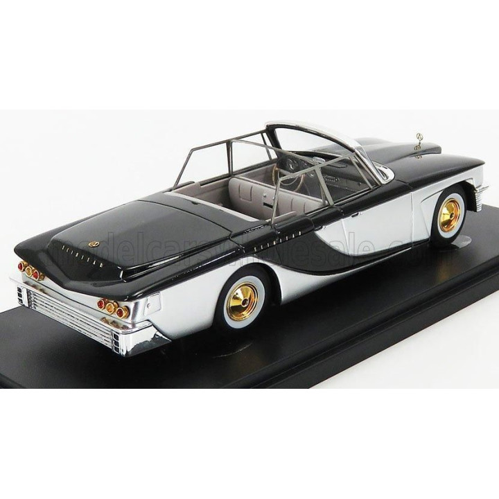 AVENUE43 BROOK STEVENS SCIMITAR TOWN CAR PHAETON USA CABRIOLET OPEN 1959 - SILVER BLACK 1/43