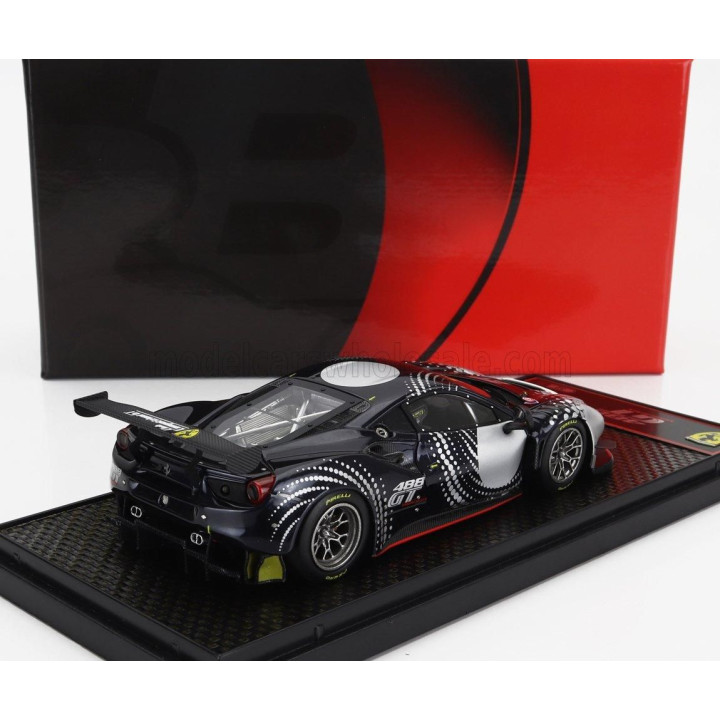 BBR MODELS FERRARI 488 GT MODIFICATA 2020 - BLUE SILVER 1/43