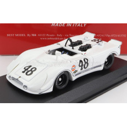 BEST MODEL PORSCHE 908/02 FLUNDER SPIDER N 48 2nd 12h SEBRING 1970 STEVE McQUEEN - P.REVSON - WHITE 1/43