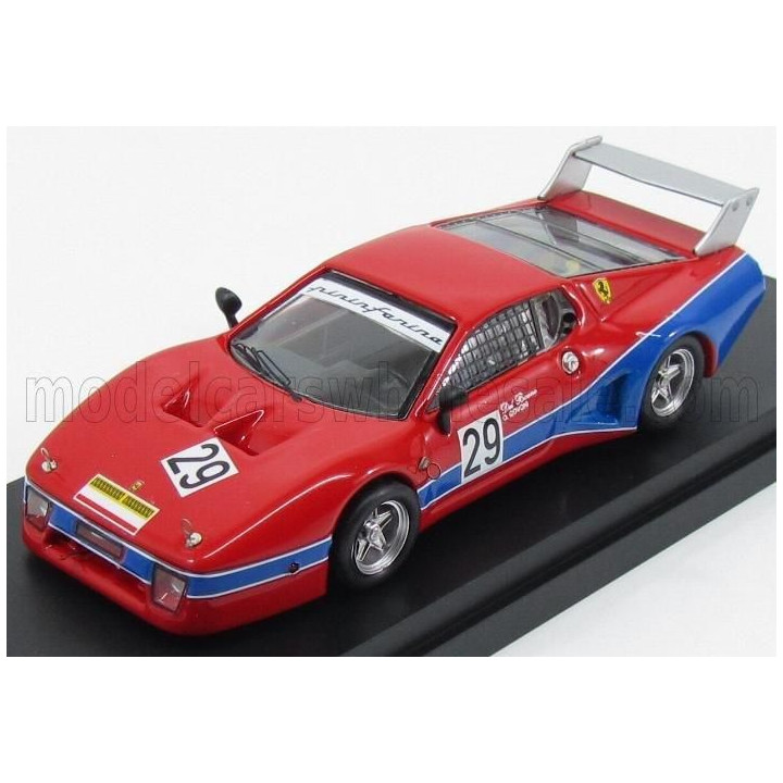 BEST MODEL FERRARI 512 BB LM N 29 MUGELLO 1981 DEL BUONO - GOVONI - RED BLUE 1/43